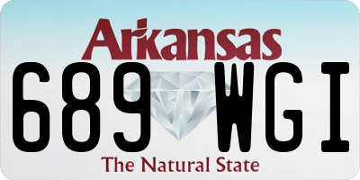 AR license plate 689WGI