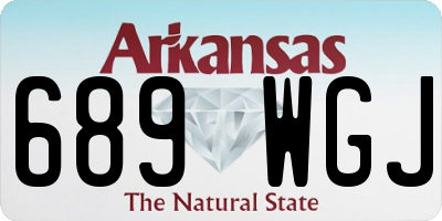 AR license plate 689WGJ