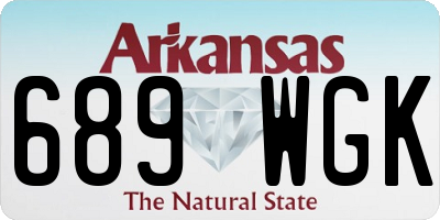 AR license plate 689WGK