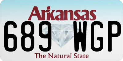 AR license plate 689WGP