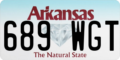 AR license plate 689WGT