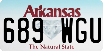 AR license plate 689WGU