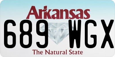 AR license plate 689WGX