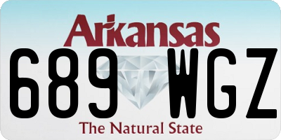 AR license plate 689WGZ