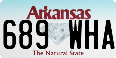 AR license plate 689WHA