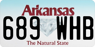 AR license plate 689WHB