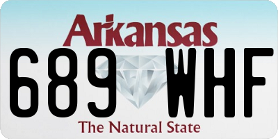 AR license plate 689WHF