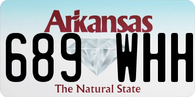 AR license plate 689WHH