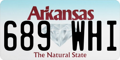 AR license plate 689WHI