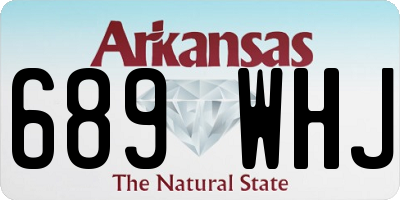 AR license plate 689WHJ