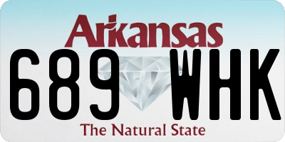 AR license plate 689WHK