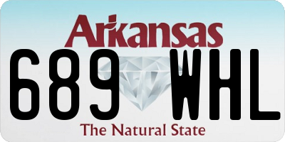 AR license plate 689WHL