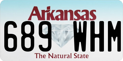 AR license plate 689WHM