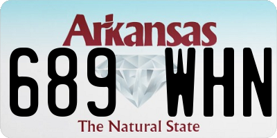 AR license plate 689WHN