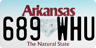 AR license plate 689WHU