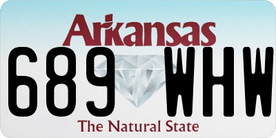 AR license plate 689WHW