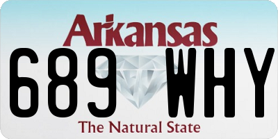 AR license plate 689WHY