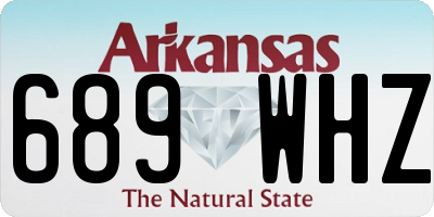 AR license plate 689WHZ