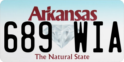 AR license plate 689WIA