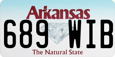 AR license plate 689WIB