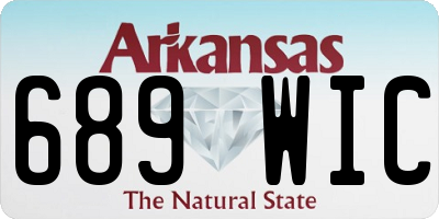 AR license plate 689WIC