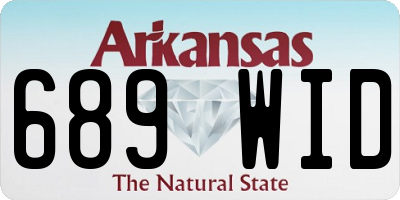 AR license plate 689WID
