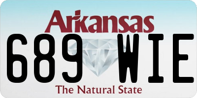 AR license plate 689WIE