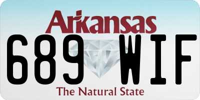 AR license plate 689WIF