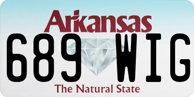AR license plate 689WIG