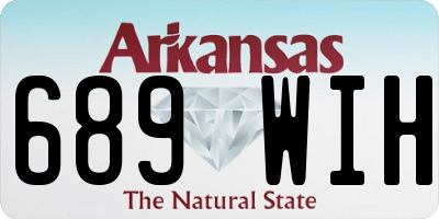 AR license plate 689WIH