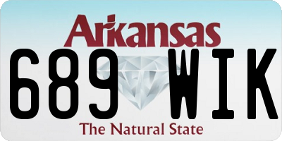 AR license plate 689WIK