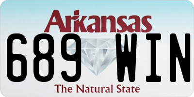 AR license plate 689WIN