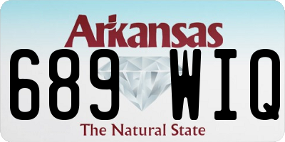 AR license plate 689WIQ