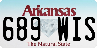 AR license plate 689WIS