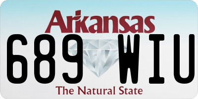 AR license plate 689WIU