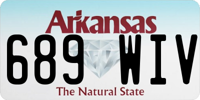 AR license plate 689WIV