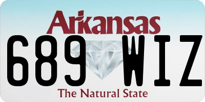 AR license plate 689WIZ