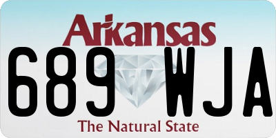 AR license plate 689WJA