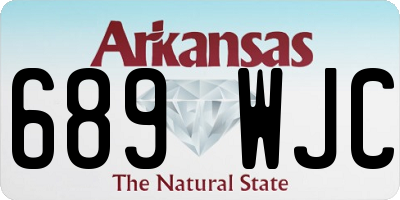 AR license plate 689WJC