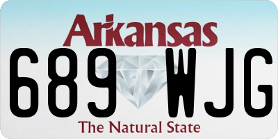 AR license plate 689WJG