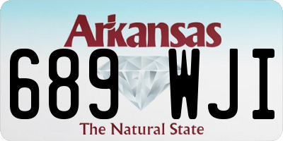 AR license plate 689WJI