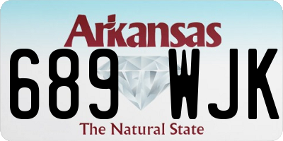 AR license plate 689WJK