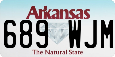 AR license plate 689WJM