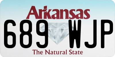 AR license plate 689WJP