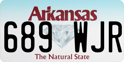 AR license plate 689WJR