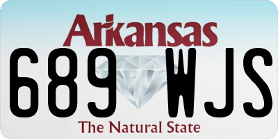 AR license plate 689WJS