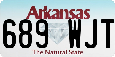 AR license plate 689WJT