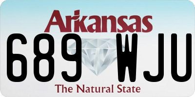 AR license plate 689WJU