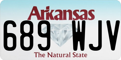 AR license plate 689WJV