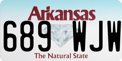 AR license plate 689WJW